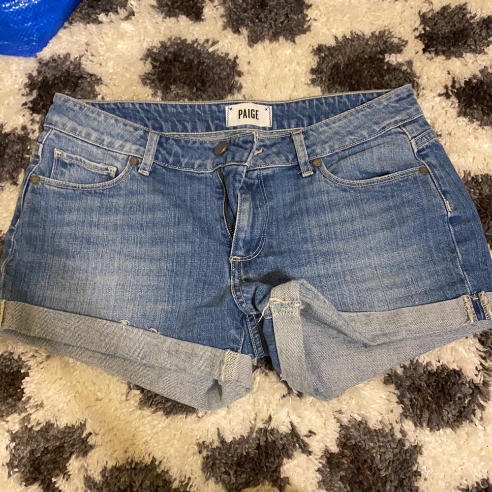 Paige cuffed jean short